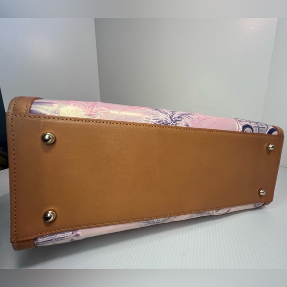 Brahmin Monique Optimism CopaCabana Genuine Embossed Lthr Tote/Hand/Shoulder Bag - Picture 13 of 16